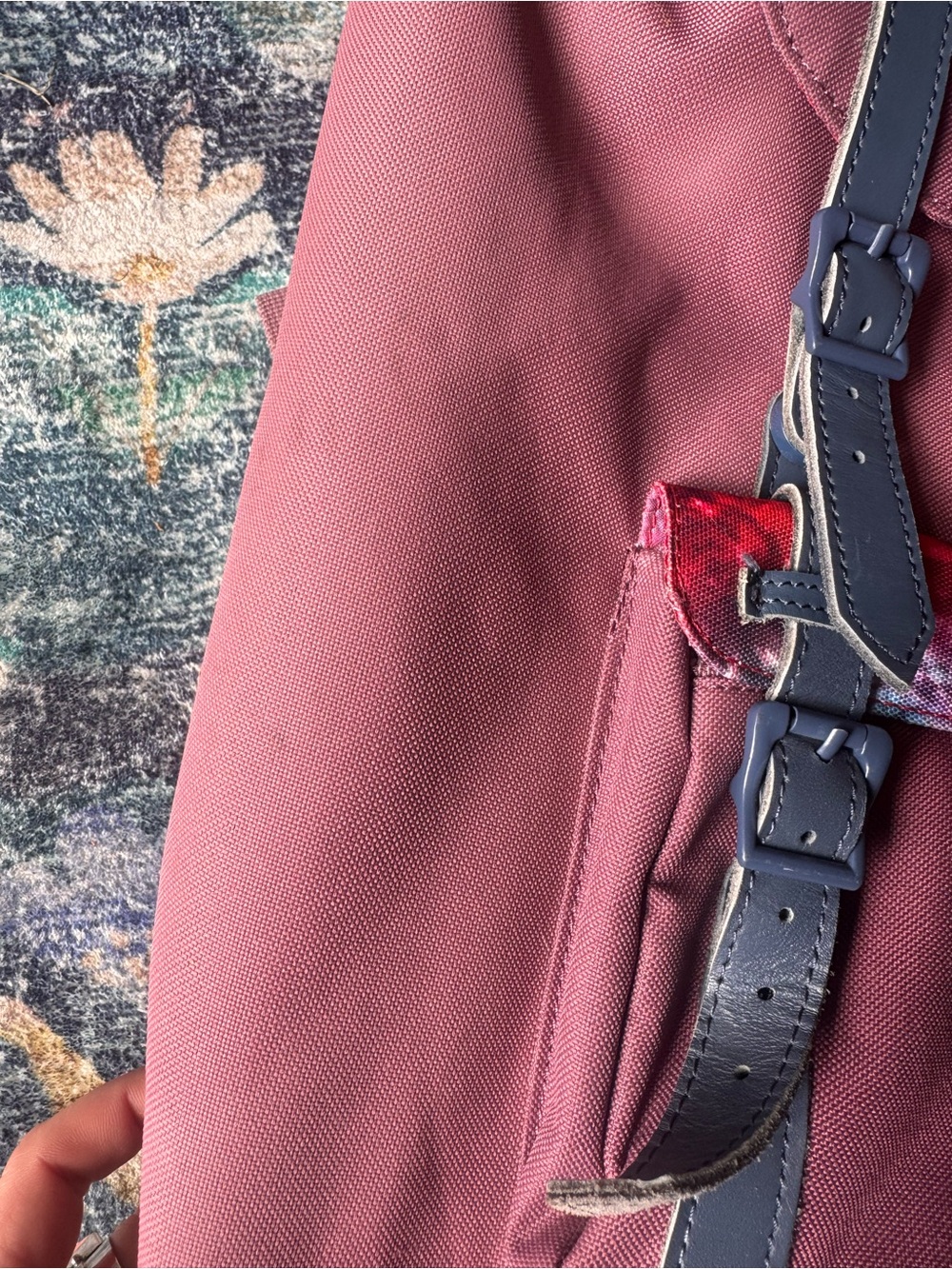 Herschel Supply Company Backpack in Dusty Rose with Navy Straps - Picture 5 of 11